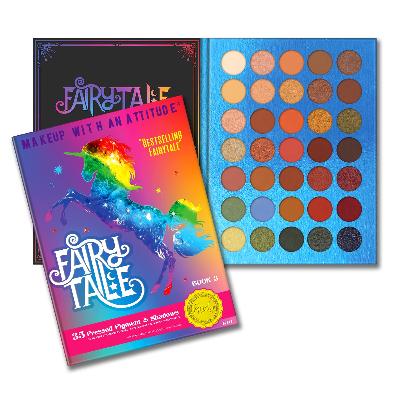 Rude 35 eyeshadow palette book 3 fairy tale 52.5g
