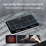 COOKNANO Induction Hob 2 Plates Double Cooktop 2800W Independent Control view 5