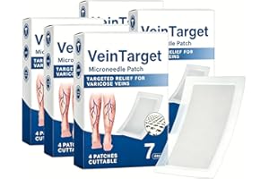 Vein Target Microdarts Patch, 5 Boxes Professional Varicose Veins for Legs Patch, Relieves Leg Discomfort, Natural Ingredient