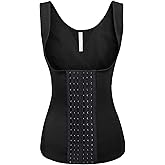 Evanhome Women's Waist Trainer Cincher Underbust Corset Vest Steel Boned Hourglass Body Shaper With Hooks S-4XL