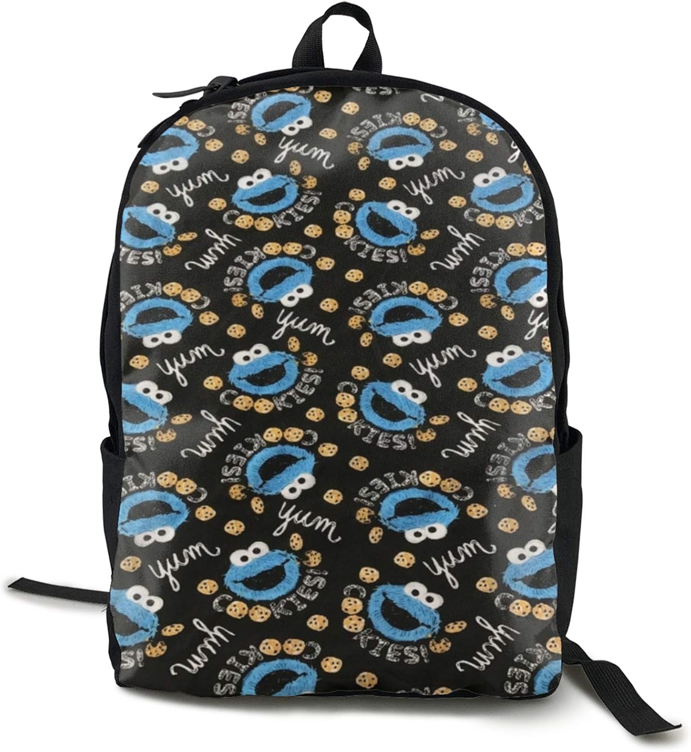 School Backpack Cookies Monster Lightweight Water Resistant College
