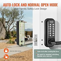VEVOR Mechanical Keyless Entry Door Lock, 14 Digit