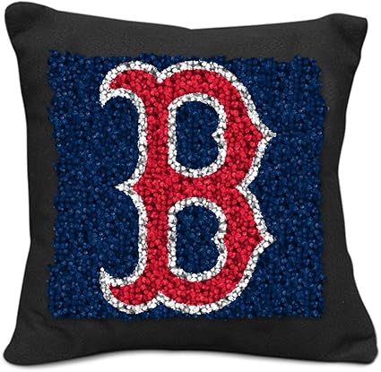 Amazon Com Mlb Boston Red Sox Pillow Latch Hook Kit 9 Inch