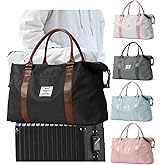 Sport Travel Duffle Bag Large Gym Tote Bag for Women, Weekender Bag Carry on Bag for Airplane, Ladies Beach Overnight Luggage Bag with Wet Pocket Black Large