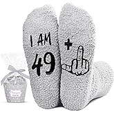 HAPPYPOP Turning 50th Birthday Gifts Ideas - Socks for 50 Year Old Middle Aged Women Men