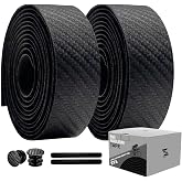 ZoiNavyer Bike Handlebar Tape, Black Bike Bar Tape, Bike Grip Tape 2.5mm Thick EVA Road Bike Handlebar Tape of Comfortable Non-Slip Shock Absorption for Road Cycling, Mountain Biking(2 Rolls Per Set)