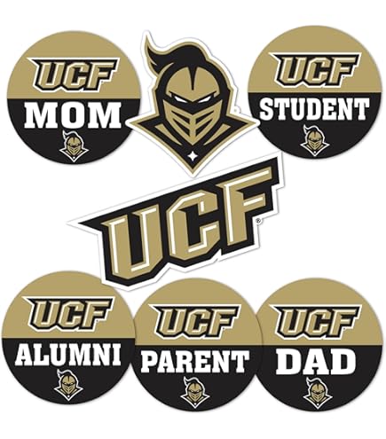 University Of Central Florida UCF Knights Sticker Decal – Proud Parent Sheet For Laptop, Car, Water Bottle