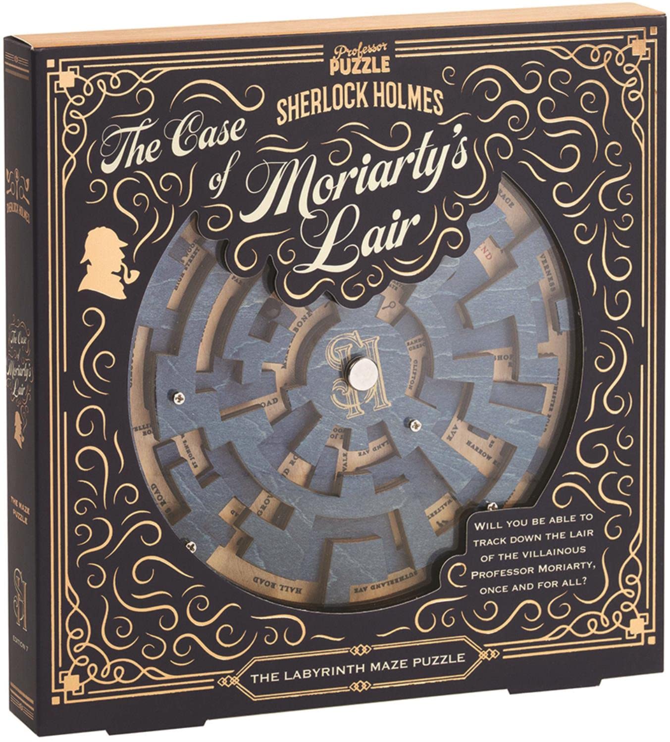Professor Puzzle | Sherlock Holmes: The Case of Moriarty's Lair | Puzzle Game | Ages 12+ | 1+ Players