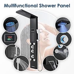 ROVOGO Led Shower Panel Tower System with Mist