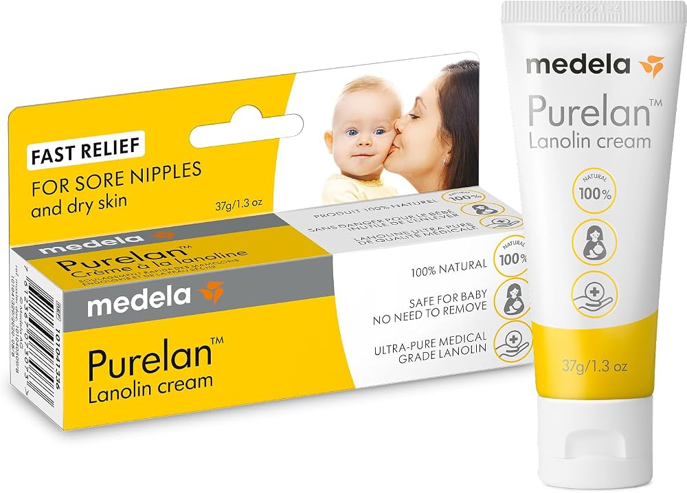 Medela Purelan Lanolin Cream 37 g for Nipple Dry Skin Fast Relief