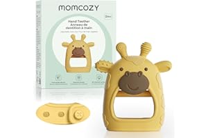 Momcozy Baby Teether Toys | Baby Teething Toys | Baby Teething Relief | Food Grade Silicone Teether Baby Toys | Baby Teether 
