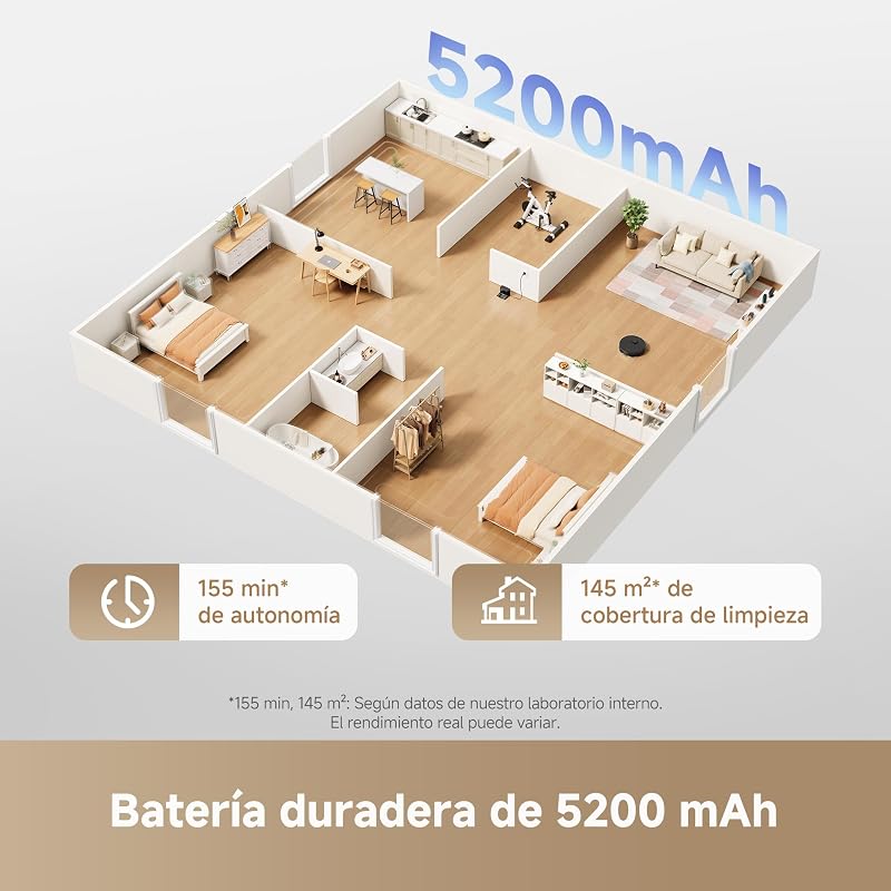 L10s Pro Gen 3 Robot Aspirador y Fregasuelos, Succión de 13.000 Pa