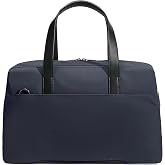 Away The Overnight Bag, Airline Approved Carry-On Travel Duffle Bag | 16-Inch Padded Laptop Pocket, Removable Shoulder Strap, Personal Item Travel Bag with Trolley Sleeve, Navy Blue