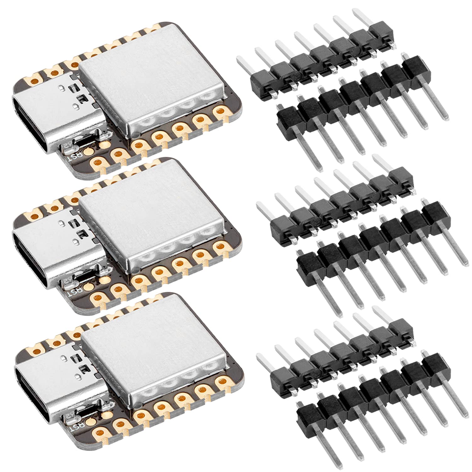 AZDelivery 3 X Practical Mini Development Board with Various Interfaces and Multifunctional High Performance Microcontroller compatible with USB-C Connector