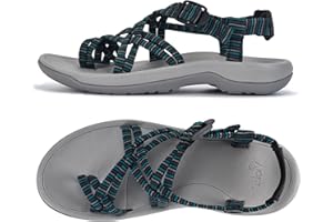 Viakix Womens Walking Sandals: Cute Stylish Comfy Athletic Sport Outdoor Hiking Sandal for Trekking Water Outdoor Beach With Arch Support for Womens Ladies