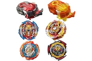OWENKELNG Bey Battle Burst Gyro Blade Toy Set Great Birthday Gift for Kids Children Boys 6 8 + Metal Fusion Attack Top Battling Game with 4 Spinning Tops 2 Two-Way Launcher