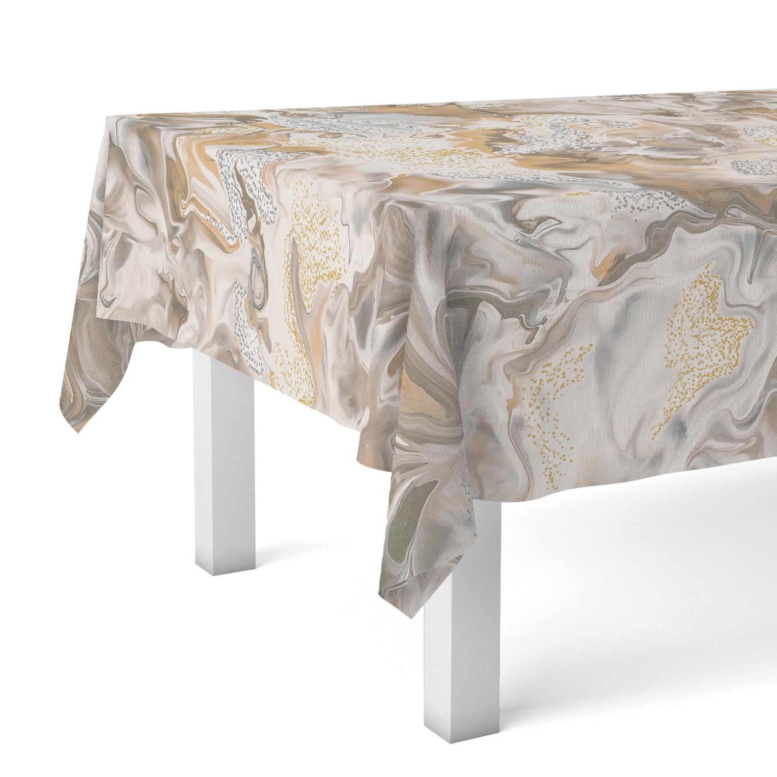Martina Home Oilcloth Tablecloth Genil Gold 300 x 140 cm