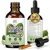 ZonaVitalis Soursop Liquid Drops 9-in-1 Botanical Blend with Sea Moss, Moringa, Turmeric, Oregano & Black Seed | Supports Overall Wellness | Vegan, Non-GMO | 2 fl oz