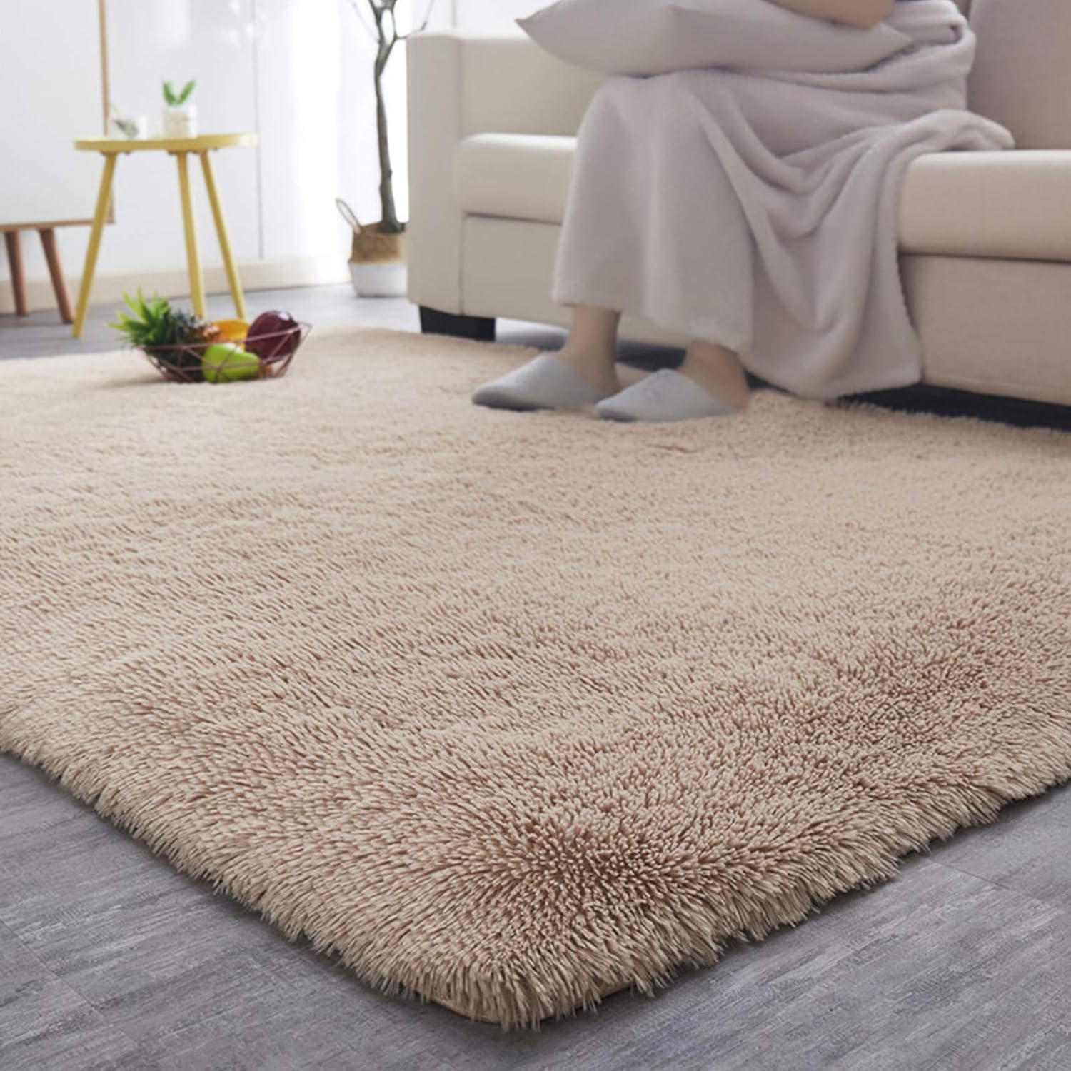 Z IMEI Soft Area Rug Fluffy Carpet Antislip Floor Mat Nursery Rugs