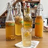 Danmu Art 6PCS Glass Bottles 1000ML Swing Top Airtight Preserve Bottles view 8