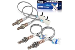 ACAUTO 234-4668 213-4229 Oxygen Sensor Compatible with Chevy Silverado Tahoe Suburban 1500 2500 Escalade Avalanche GMC Yukon XL 1500 Sierra 1500 2500 HD 3500 HD 12569429, 12573005, Set of 4