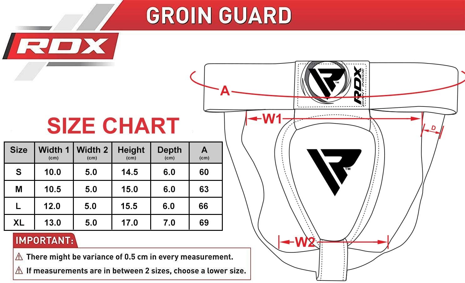 RDX Groin Protector for Boxing, Muay Thai, Kickboxing and MMA Fighting, Maya Hide Leather Abdominal Guard for Martial Arts Training, Men Jockstrap Abdo Gear for Taekwondo, Sparring and Grappling : Sports & Outdoors