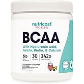 Nutricost BCAA for Women (Strawberry Lemonade) 30 Servings, Gluten-Free | Formulated Specifically for Women, GMO-Free