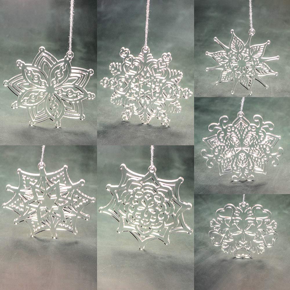 Ornaments Details about Christmas 10x Clear Acrylic Crystal Hanging