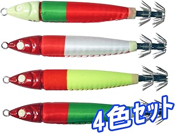 Amazon 鉛スッテ 30号 Kmy 1575 4色セット イカメタル専用 イカ釣り 釣り具 Alive ルアー