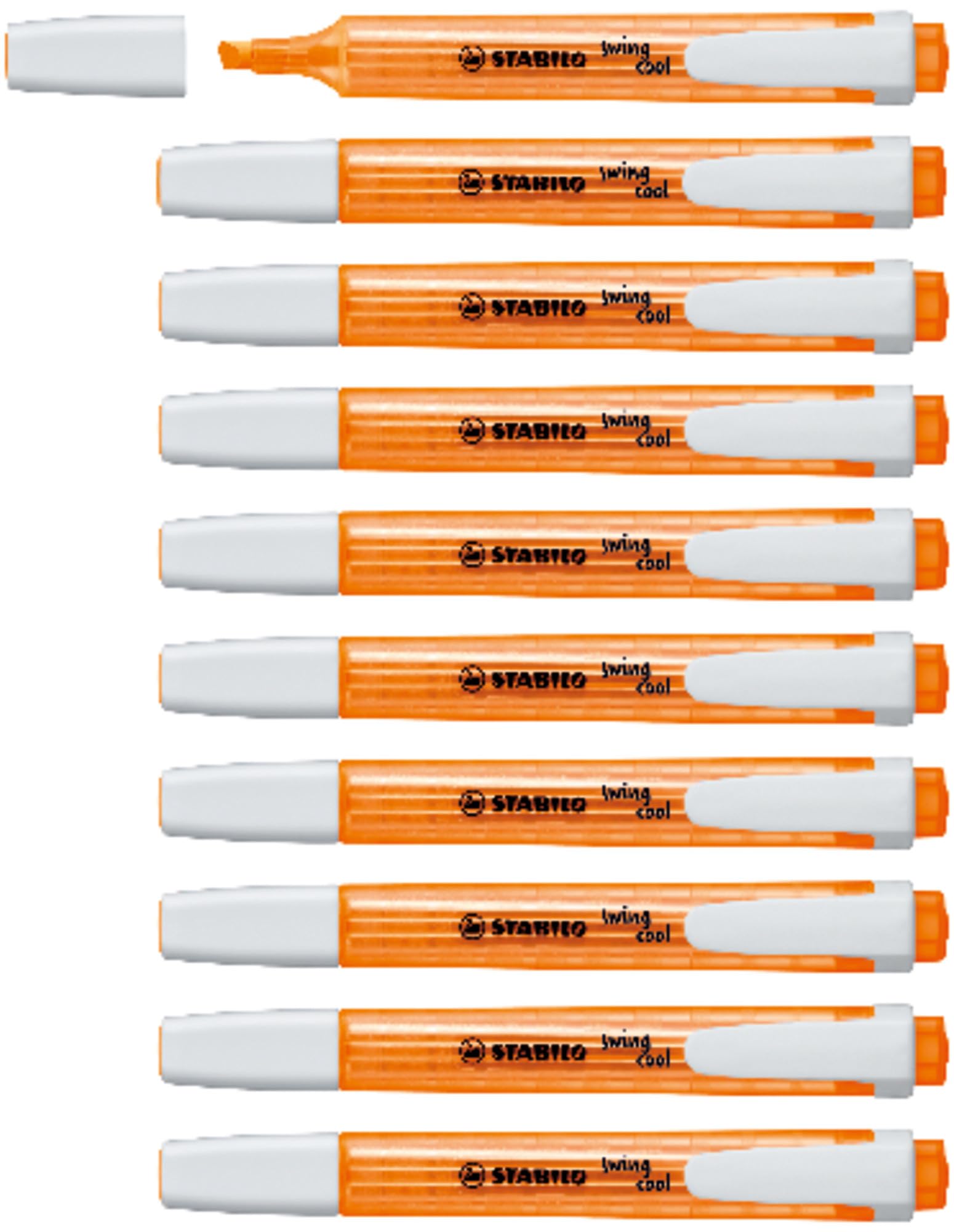 STABILO swing cool - Highlighter - Pack of 10 - Orange