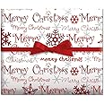 Current Merry Christmas Script Rolled Wrapping Paper - Premium Jumbo 23-Inch x 32-Foot Gift Wrap Roll, 61 Square Feet Total
