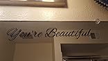 Amazon.com: You're Beautiful Vinyl Wall or Mirror Decal Quote for ...