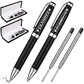 Chinco 2 Set Christian Engraved Gift Bible Verse Pen Pastor Gifts for Men Christian Present Pen with Presentation Box and 2 Refills, Personalized Gifts for Church