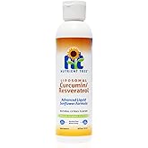 Nutrient Tree Liposomal Curcumin (Tumeric) and Resveratrol, Two Powerful antioxidants, Alcohol Free, No Soy or Gluten, Non-GMO Sunflower Oil