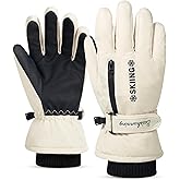 cyper top Winter Gloves Men and Women Waterproof Ski Snow Thermal Touchscreen Glove for Cold Weather