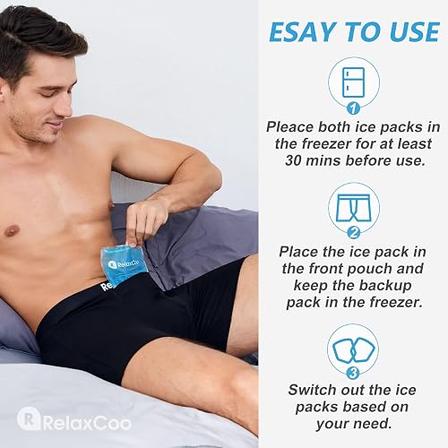 SAVOVUX Vasectomy Underwear, With 2 Cold Ice Packs For Testicular Support And Pa
