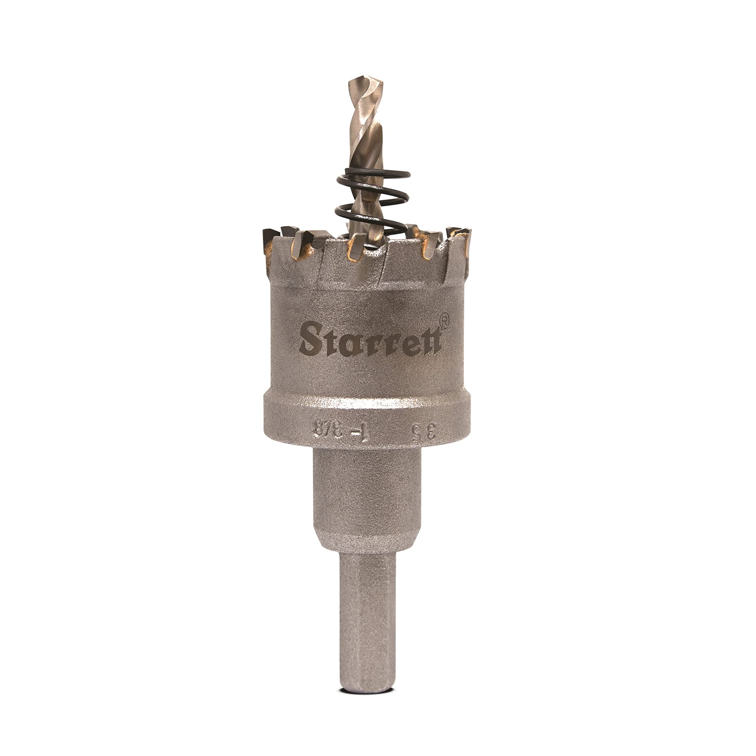 Starrett Carbide Tipped Hole Saw - CTD35 TCT Deep Cut Holesaw Cutter - For Metal Stainless Steel Iron Aluminium - 35mm