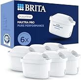 BRITA MAXTRA PRO Pure Performance Water Filter Cartridge - 6 Pack - Original BRITA Refill reducing impurities, Chlorine, PFAS, pesticides and limescale for tap Water with Better Taste
