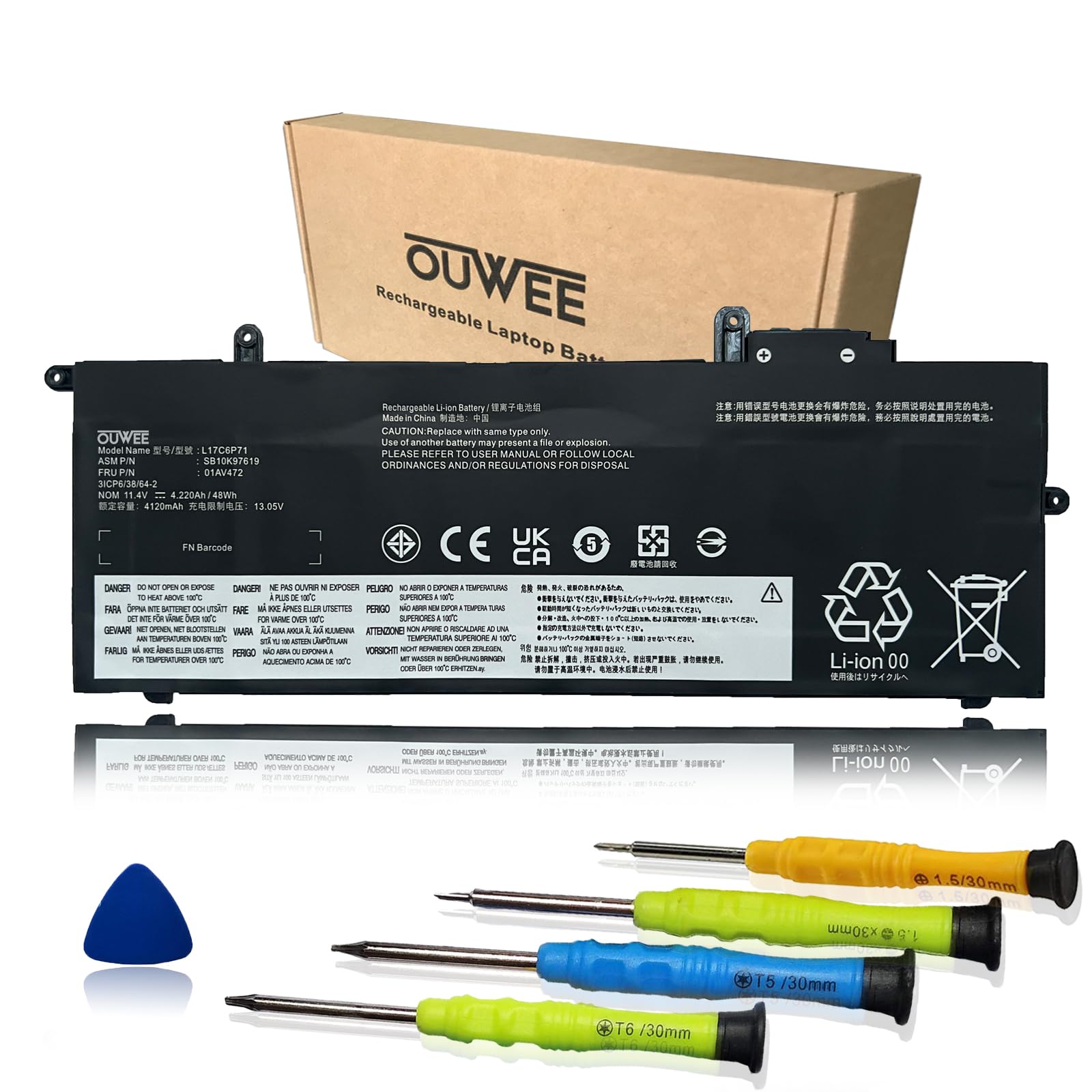 OUWEE L17C6P71 Laptop Battery Compatible with