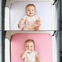 Baby Bassinet Sheets 4 Pack Compatible with