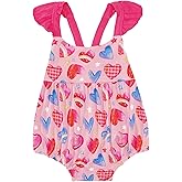 DREAMHALO Baby Girl Bodysuit Ruffle Sleeveless Jumpsuit Cute One Piece Cool Summer Outfit, Viscose from Bamboo