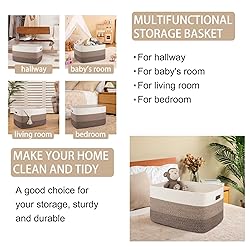 OIAHOMY Large Blanket Basket For Living