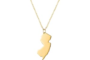 Yiyang State Necklace Pendant Country Map Pendant Charm Jewelry Gift for Women Teens