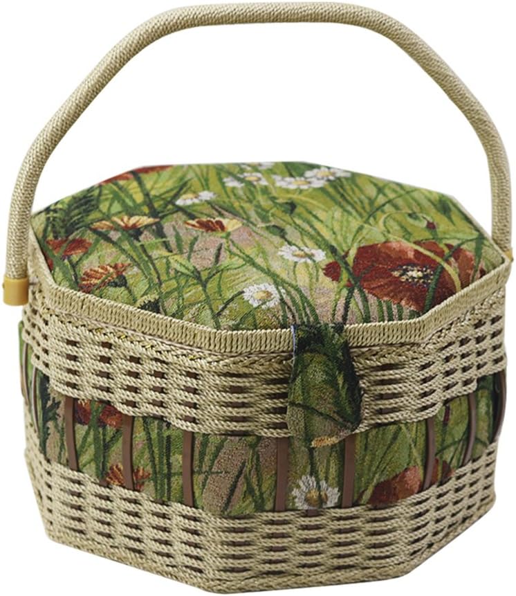 D&D Vintage Sewing Basket with Accessories, Extra Large