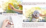 LOKIPA 8 Sheets Christmas Window Stickers PVC White Winter Decor view 6