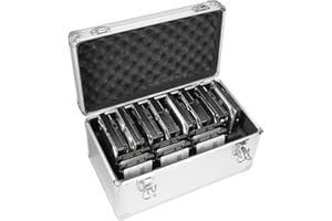 GLOTRENDS B86 14-Slot Storage Box for 2.5/3.5 Inch Internal Hard Disk, Portable Design for Carrying and Transportation, IP65 