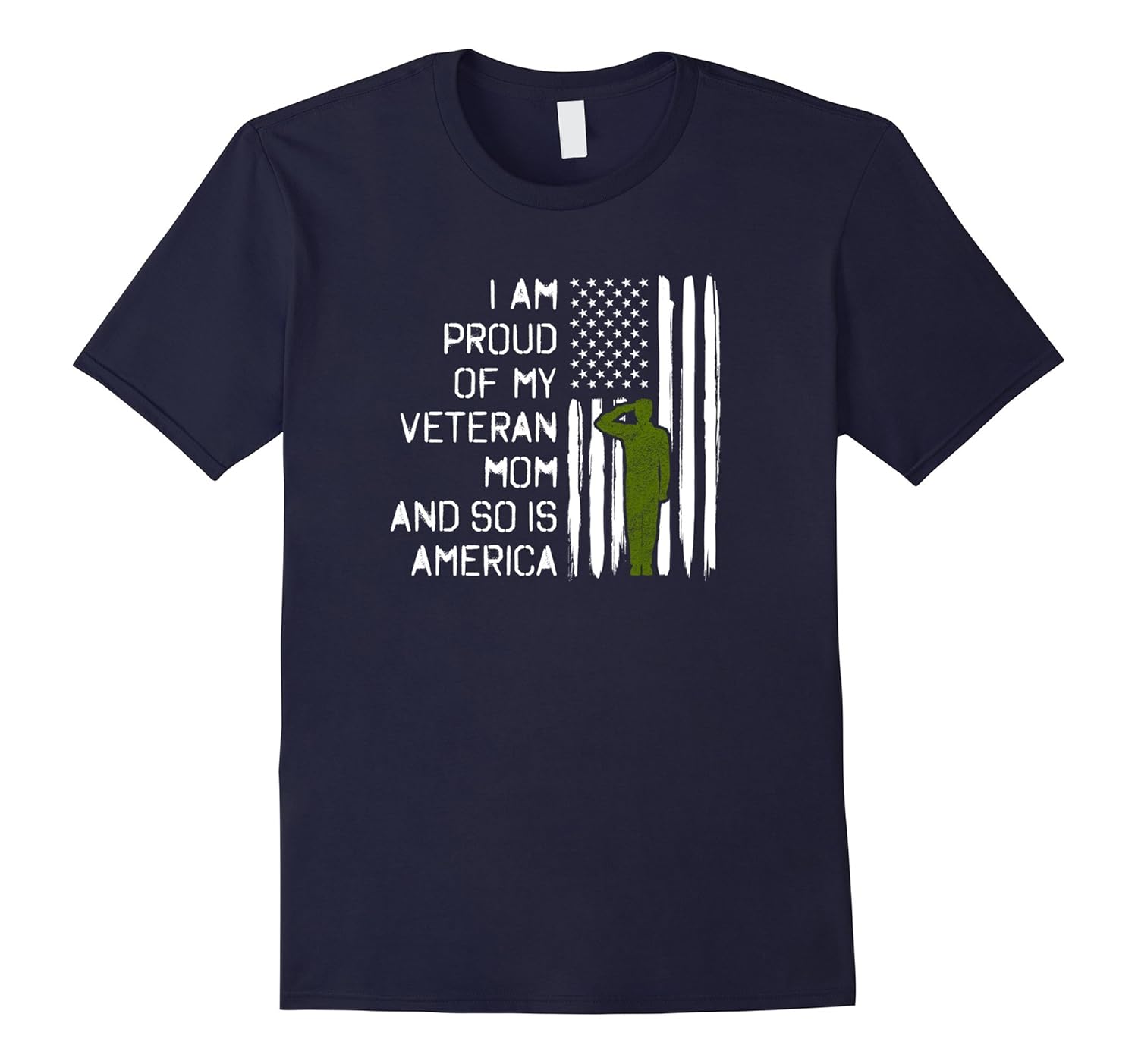 Veteran Mom - Military Salute Proud Family Shirt-ANZ