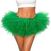 Tutu for Women Adults - 5-Layer Tulle Skirts 80s Outfit for Women - Puffy Adult Tutus - Halloween Costumes Skirt