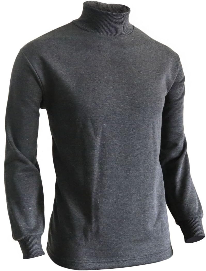 BCPOLO Men's Half Turtleneck Sleeves Warm Sweatshirt Cotton Mock Neck Style t-Shirt.