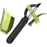 Messermeister Pro Touch Fine Edge Swivel Peeler, Black